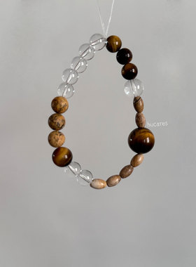 hucares「诸事顺遂」原创虎眼石手串王嘉尔同款天然石轻奢高级感