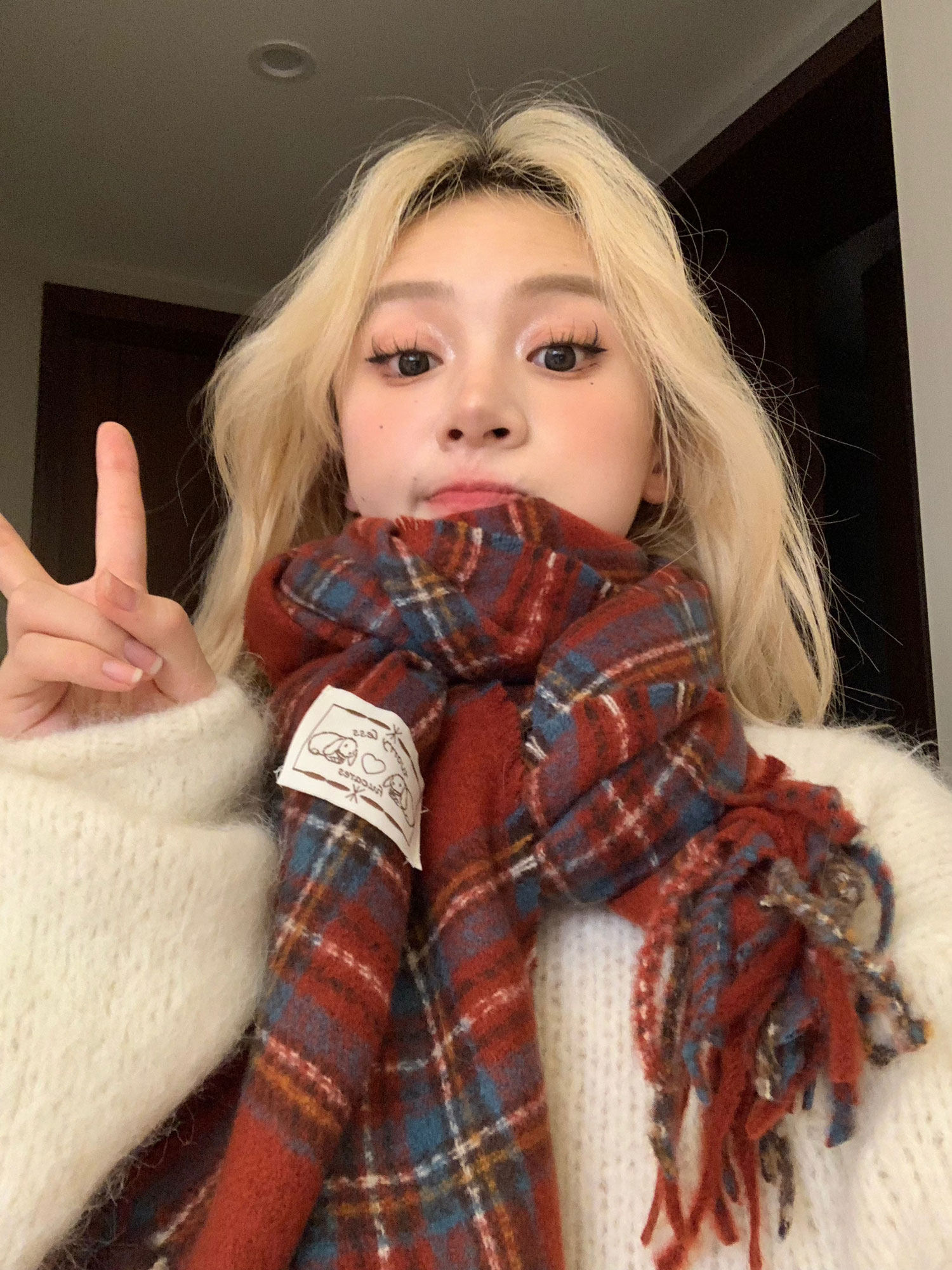 hucares自制「温莎格纹」巨显白高品质仿羊绒围巾百搭可爱情侣学,服饰配件/皮带/帽子/围巾,围巾/丝巾/披肩,淘宝优惠券,粉丝福利购,淘宝优惠卷