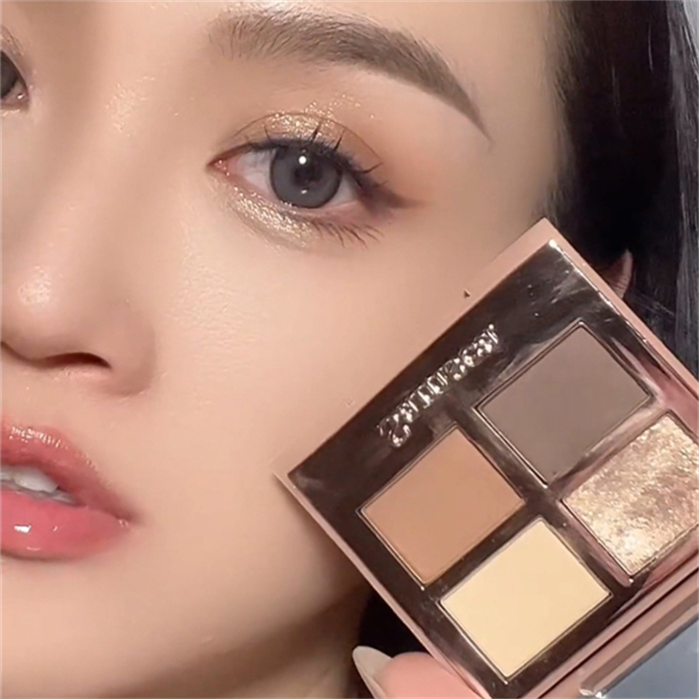 圣希眼影盘2026新款四色粉棕哑光大地色细闪珠光易上手百搭多用