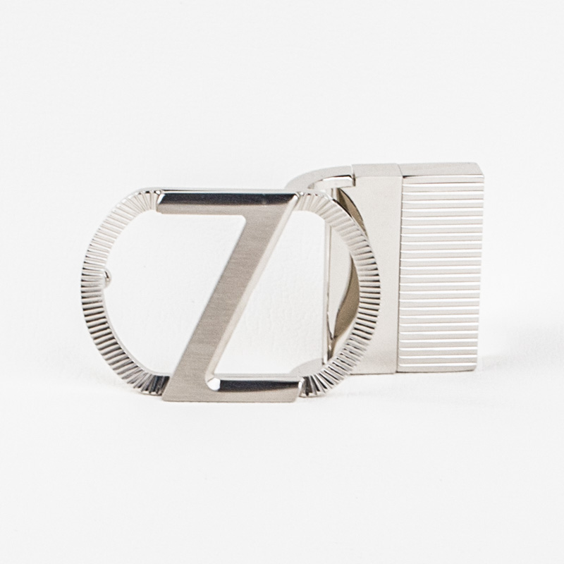 35mm高档皮带扣纯铜字母椭圆