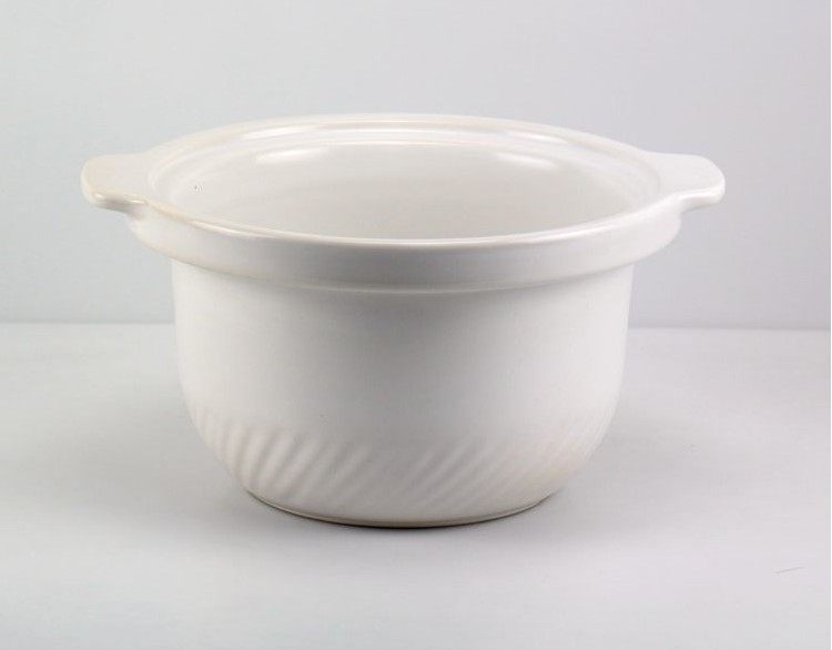 Midea/美的MD-BGS50E电炖锅5L明火砂锅波纹白陶瓷内胆煲粥锅盖子