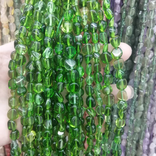 绿色透辉石项链手作风散珠