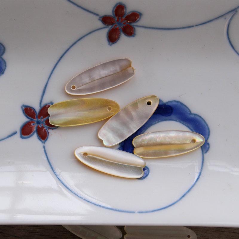 diy高档白蝶贝长条手作风花片