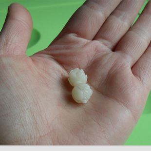 10mm莲花白玉菩提根散珠佛珠 雕刻花朵手串配饰挂坠佛塔DIY 配件