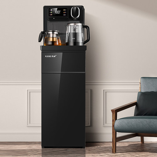 先科立式智能饮水机家用下置水桶冷热多功能全自动桶装水茶吧机