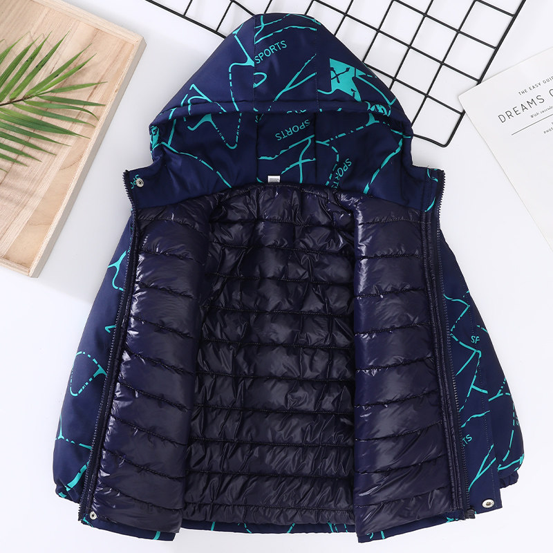 【特惠反季】男童棉衣外套儿童韩版轻薄羽绒棉服中大童2025新款潮