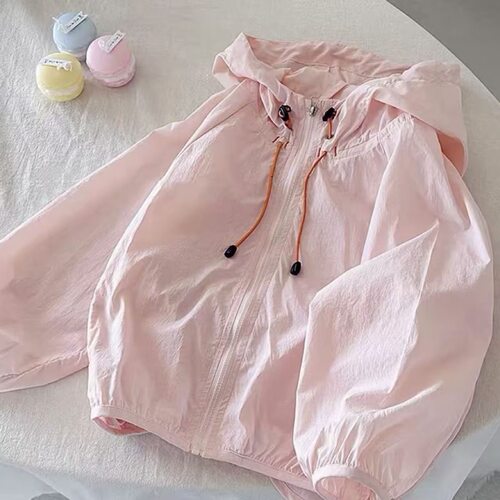 防晒衣女孩轻薄防晒服