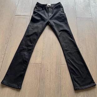 美式高街vibe风重磅水洗黑牛517质感微喇弹力修身cleanfit长裤男