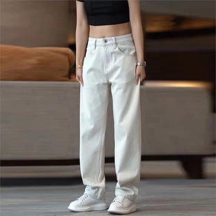 新款 男2025秋季 潮牌帅气百搭直筒裤 时尚 高端美式 阔腿裤 休闲牛仔裤