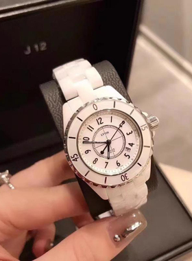 官方正品小香风J12陶瓷女士手表2026新款小众轻奢镶钻防水手表女
