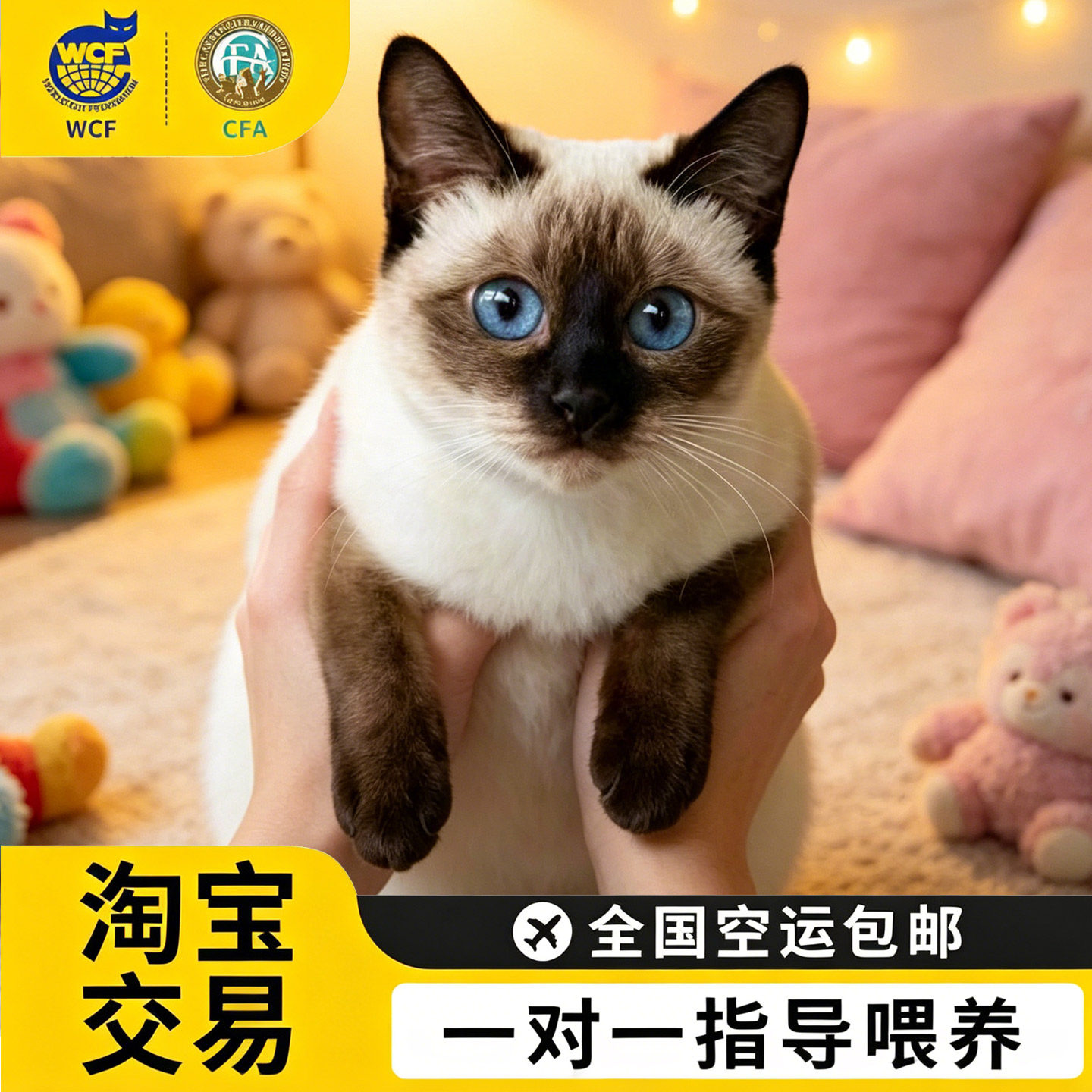 纯种暹罗猫活体星罗猫泰国猫星逻猫小猫活物宠物猫咪幼崽暹罗幼猫