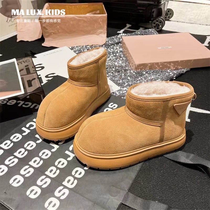 女童雪地靴2025冬季新款大头面包鞋加绒加厚小众皮毛一体儿童棉鞋,童鞋/婴儿鞋/亲子鞋,雪地靴,淘宝优惠券,粉丝福利购,淘宝优惠卷