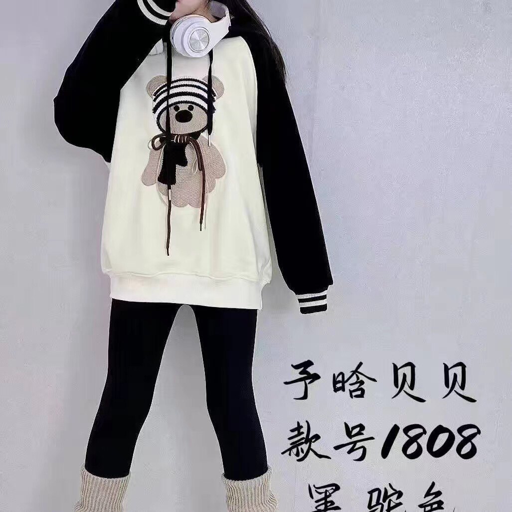 女童长袖春秋薄款上衣中大童女宽松春季打底衫外穿小女孩新款卫衣