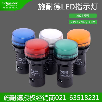 施耐德电气指示信号灯红绿黄白蓝
