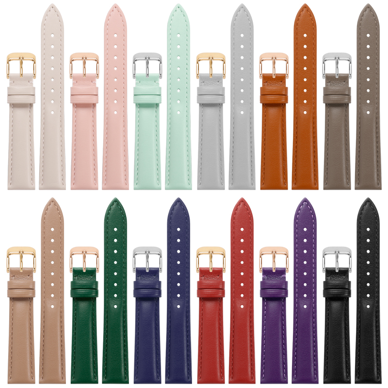 适配化石系列真皮手表带女款