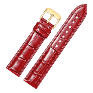 真皮手表带女通用DW天梭卡西欧天王飞亚达表带女款针扣12 16 18mm