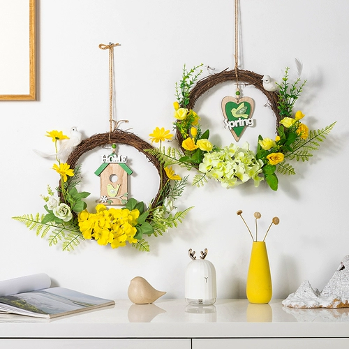 Северное цветочное кольцо украшение стены стена висят гостиная, висеть украшение спальни, украшение стены, ресторан, стена, декоративная подвеска, творческий дом