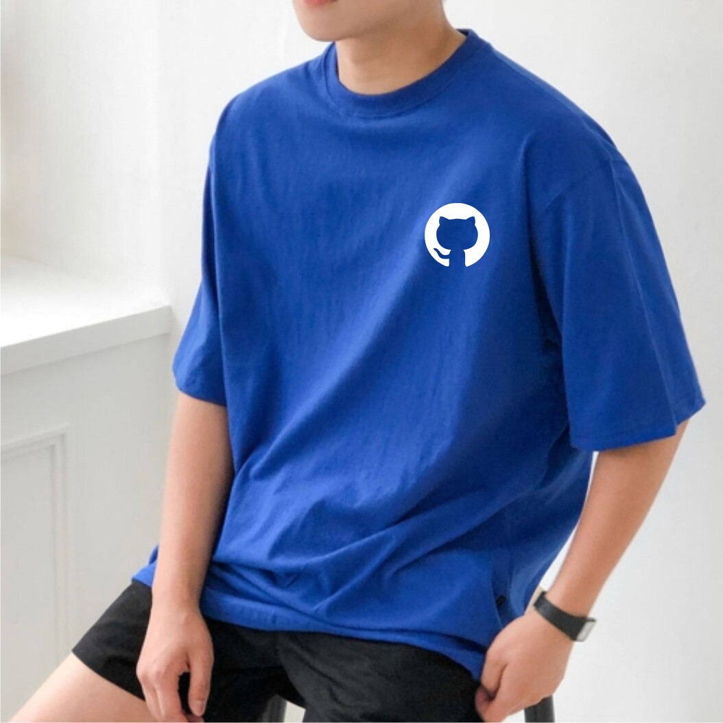 Github短袖章鱼猫程序员休闲T恤
