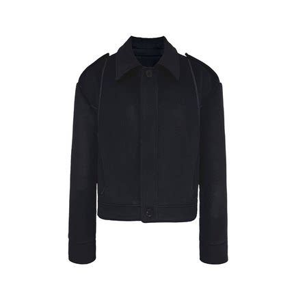 JCAESAR JACKET织带肩袢羊毛夹克 100%绵羊毛 弧型结构线 微宽松