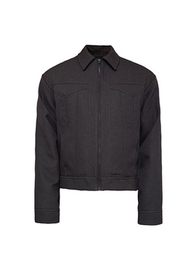 JCAESAR JACKET 红暗纹夹克 提花肌理 丰富结构线 YKK拉链 短合体