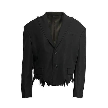 JCAESAR DESTORYED LE SOMKING 撕裂破坏设计感 1of1垫肩西裝