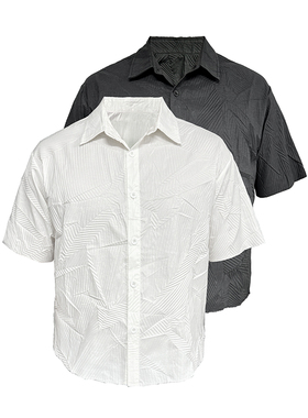 JCAESAR FALLEN LEAVES SHIRT 落叶短衬衫 肌理纹 BoxyFit版型T恤