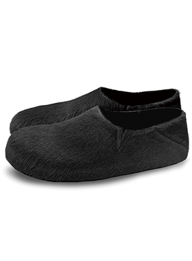 JCAESAR MULES 马毛包头穆勒鞋 马毛马皮 鞣革工艺 橡胶底 一脚蹬