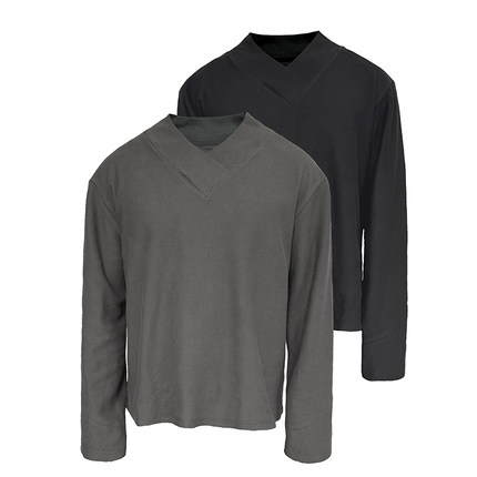 JCAESAR CROSS SELVEE 交领长袖 肌理面料 肩甲结构线 短宽版型