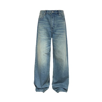 JCAESAR VINTAGE DENIMS 做旧直筒蓝牛 复古水洗 自然猫须 13.5OZ