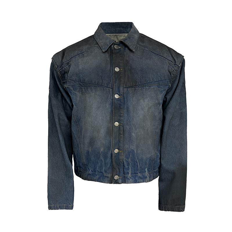 JCAESAR FROST DENIM JACKET 霜冻牛仔夹克 16oz重磅 脏染水洗 男装 牛仔外套 原图主图