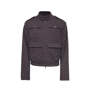 JACKET 多道水洗 雾紫水洗工装 磨毛质感 四贴袋设计 夹克 JCAESAR