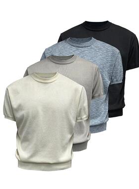 JCAESAR ICE SILK TEE冰丝修身短袖 凉爽 小领口合体修身螺纹下摆