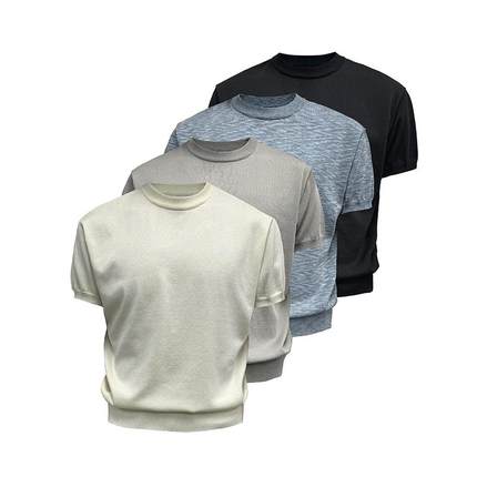 JCAESAR ICE SILK TEE冰丝修身短袖 凉爽 小领口合体修身螺纹下摆