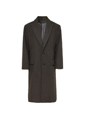 JCAESAR COAT千鸟格剑领大衣 610克羊毛混纺 保暖硬挺 合体微宽松