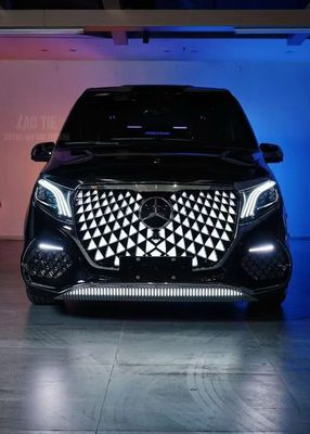 适用于新威霆V260改装升级锦上添花前杠中网后杠大包围大灯