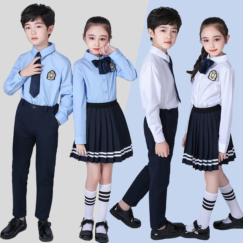 儿童合唱演出服英伦风班服诗歌男