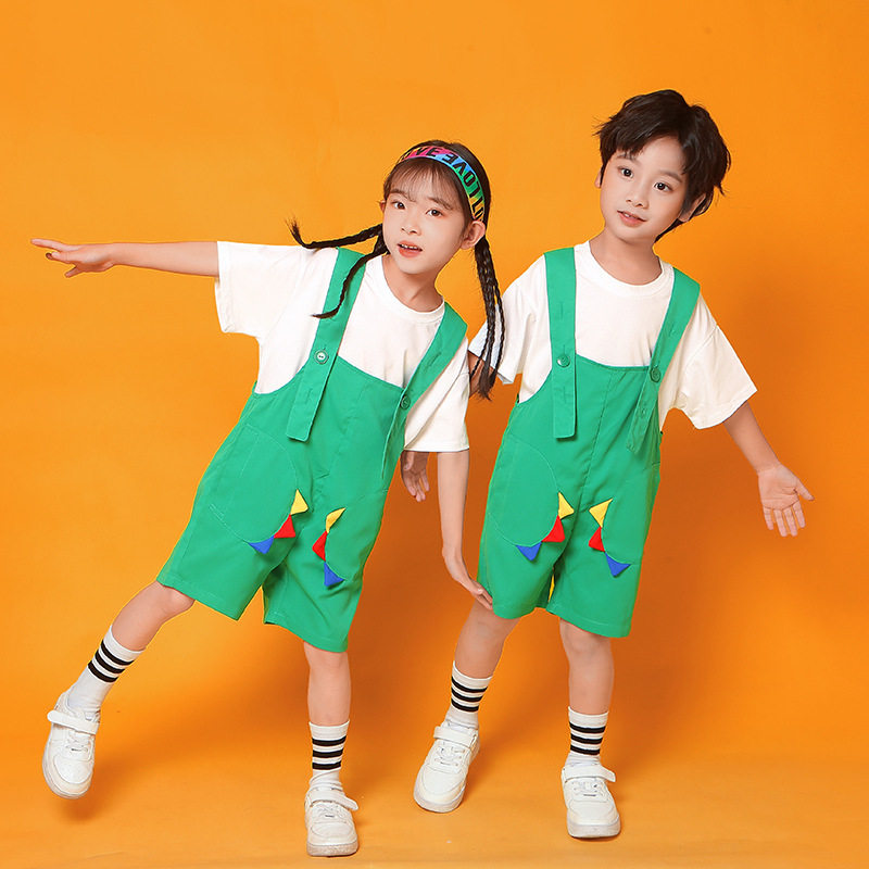 六一幼儿园儿童兄妹演出服背带裤