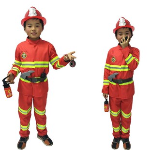 爆款消防员服装演出服儿童职业体验幼儿园表演cosplay套装