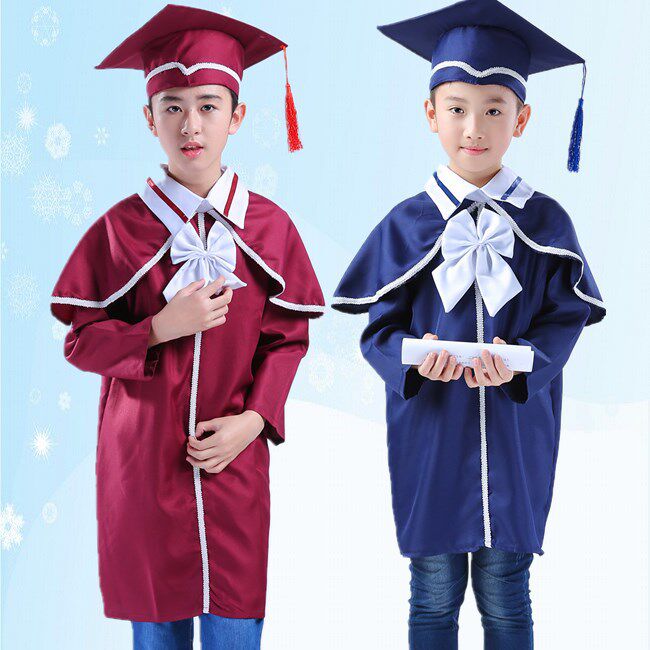 儿童博士服毕业礼服学士服披肩结