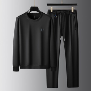 2026春秋冬运动卫衣套装跑步服休闲卫裤男士套装高档跨境两件套