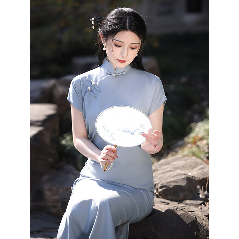 新中式改良旗袍2026新款复古民国风年轻款小个子夏季日常可穿礼服