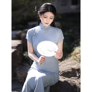 新中式改良旗袍2026新款复古民国风年轻款小个子夏季日常可穿礼服