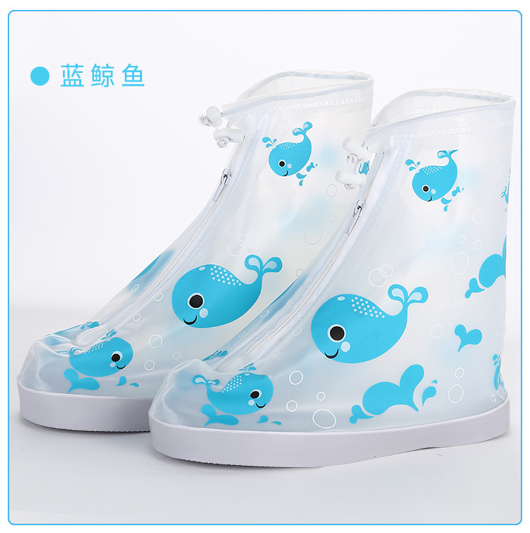雨之夢昕新款設(shè)計兒童雨鞋套小孩防雨鞋套幼兒園寶寶雨天防水