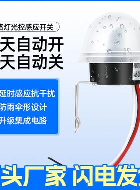光控开关防雨自动路灯感应开关AS-10防水路灯控制器220V质保