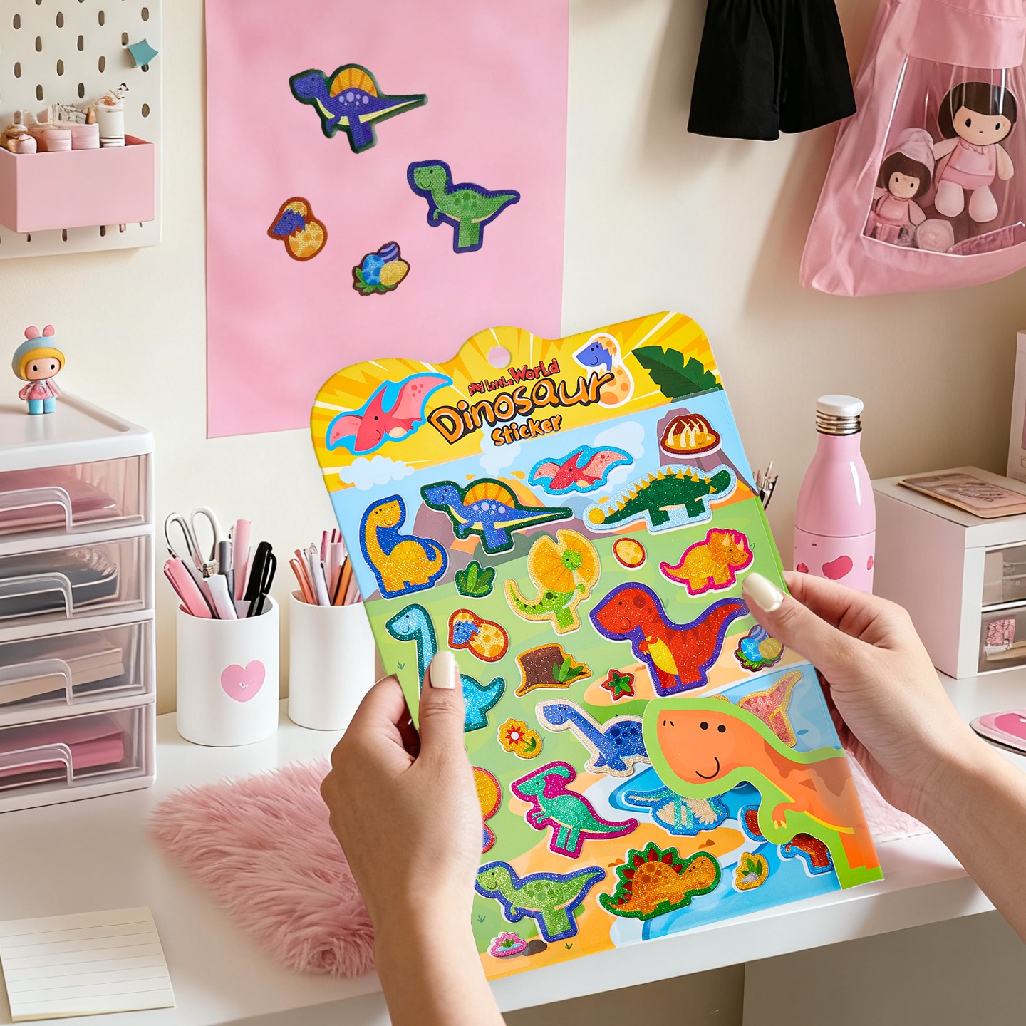 SEZOZ男女孩玩具贴纸幼儿园奖励儿童贴纸创意礼物3D立体贴纸贴纸