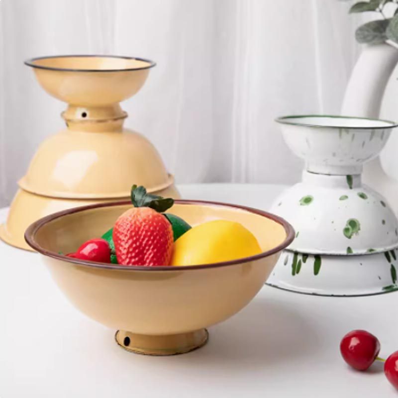 搪瓷家用饭碗餐厅铁碗高脚老式怀旧餐具泡面冰花火锅串串麻辣烫,餐饮具,碗,淘宝优惠券,粉丝福利购,淘宝优惠卷