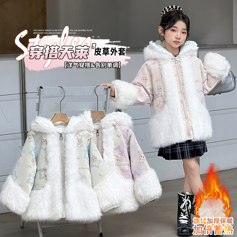 兔毛C类冬季女3岁皮草/仿皮草
