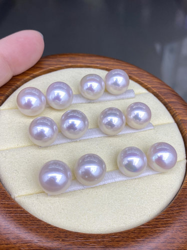 水之泪天然淡水珍珠爱迪生半孔颗粒裸珠12-13-14面珠正面基本无瑕