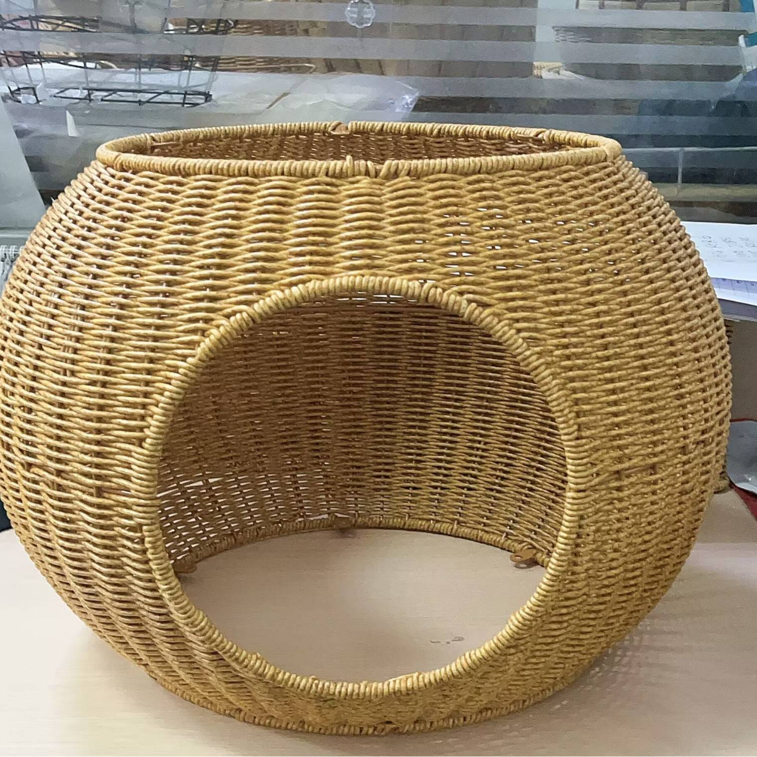 猫爬架猫窝配件仿藤编款狗窝猫爬架宠物用品零售图片