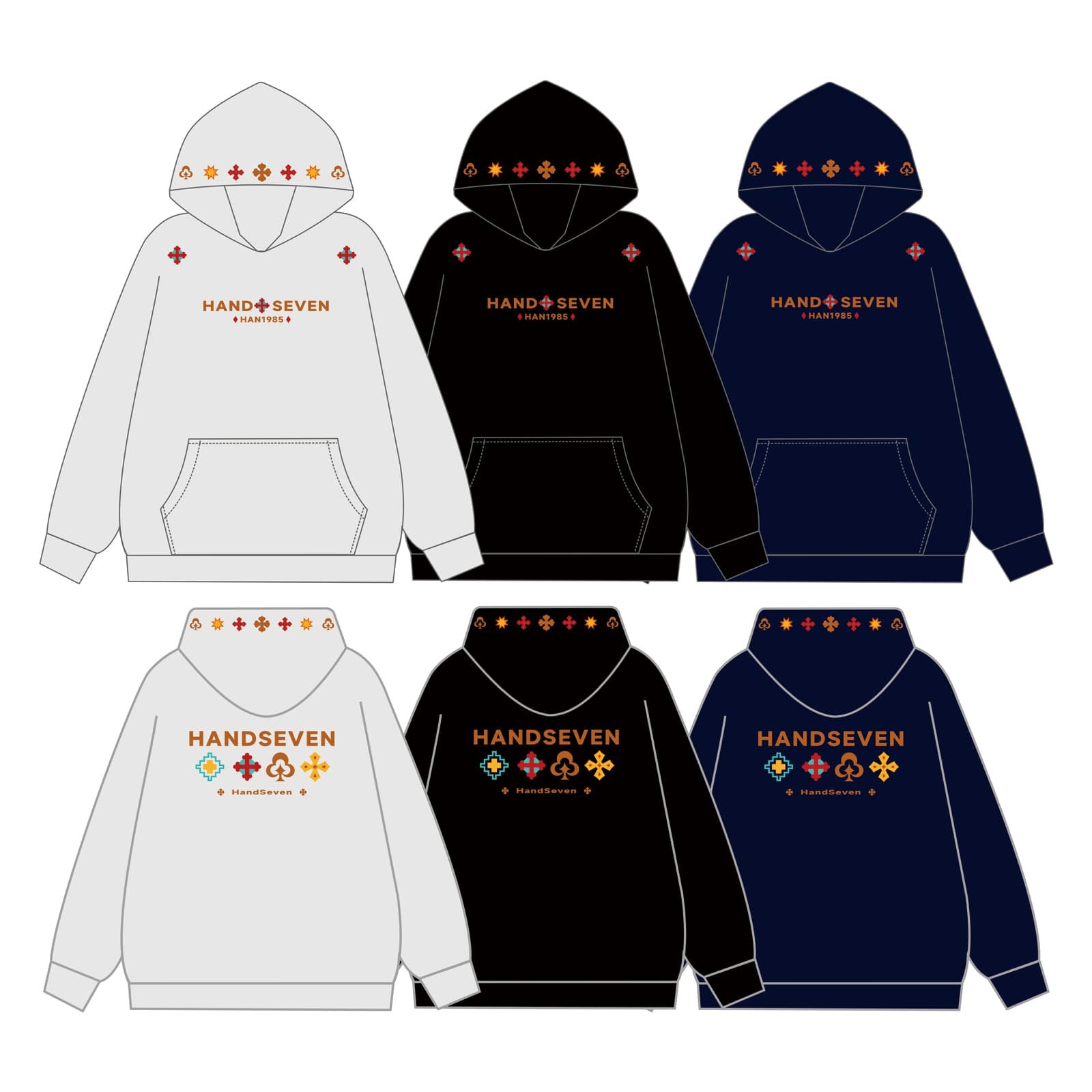 HandSeven美式潮牌宽松上衣服潮